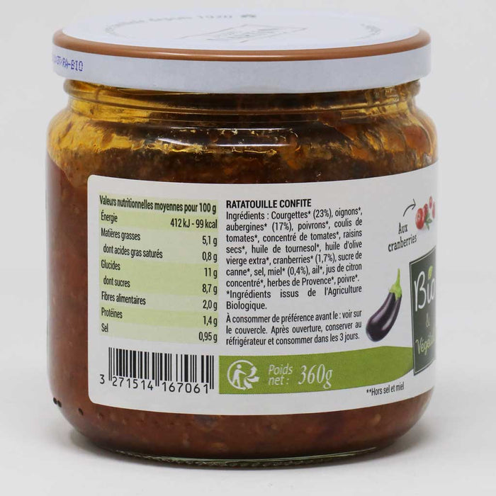 Jean Martin - Organic Ratatouille Confit, 360g (12.7oz)