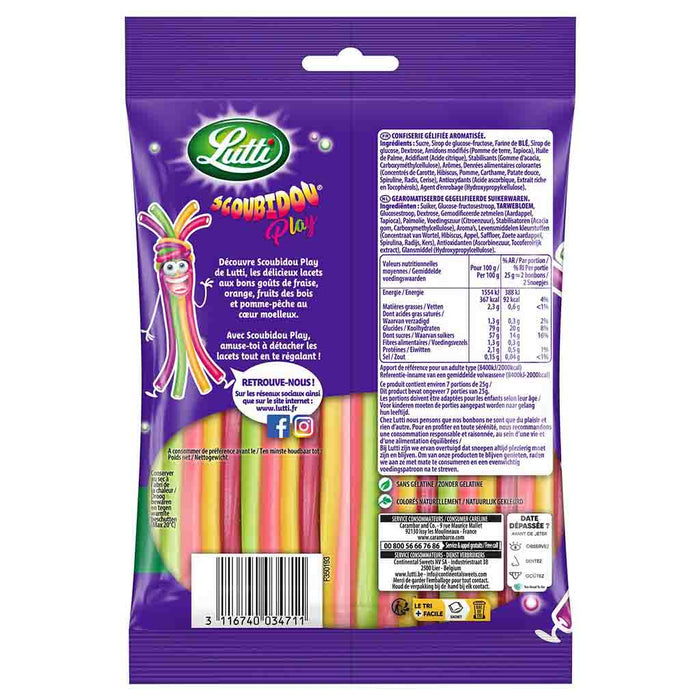 Lutti - Scoubidou Play Candies Fruity Taste, 180g (6.3oz)