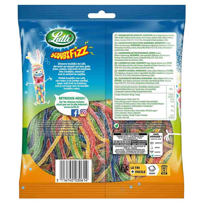 Lutti - Bonbons mous Scoubifizz, sachet de 180 g (6,3 oz)