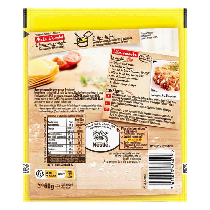 Sauce béchamel Maggi, à l'ancienne, 60 g (2,1 oz)