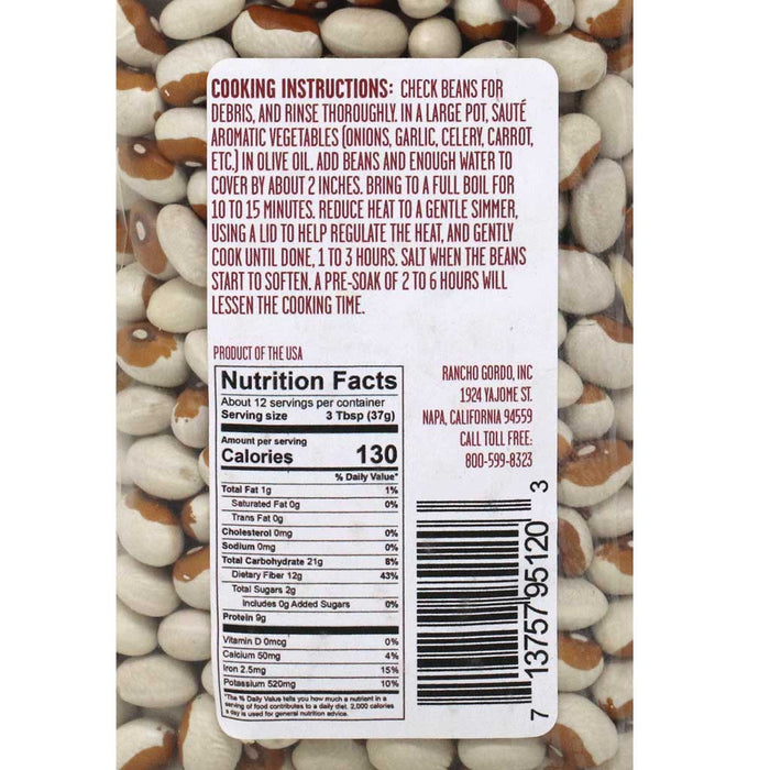 Rancho Gordo - Yellow Eye Bean, 1 lb - myPanier