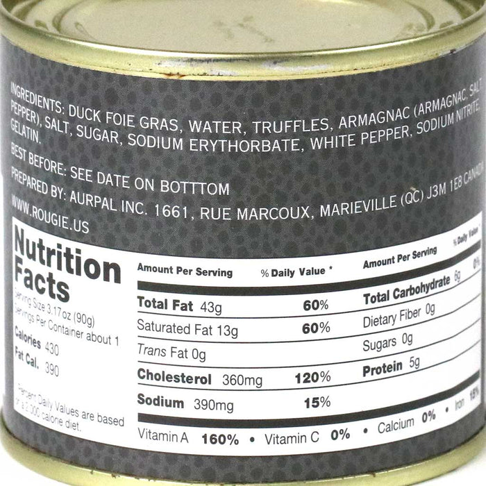 Rougie – Foie Gras de Canard aux Truffes Noires et à l’Armagnac (180g)